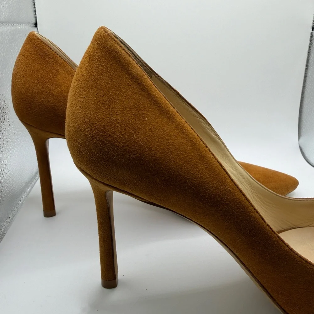 Jimmy Choo Women's Tan Suede Heels - Picture 3 of 6